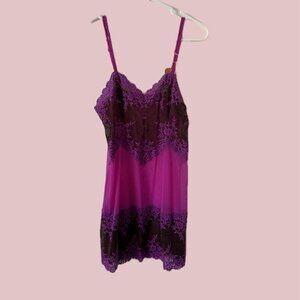 Purple Lace Cami With Adjustable
